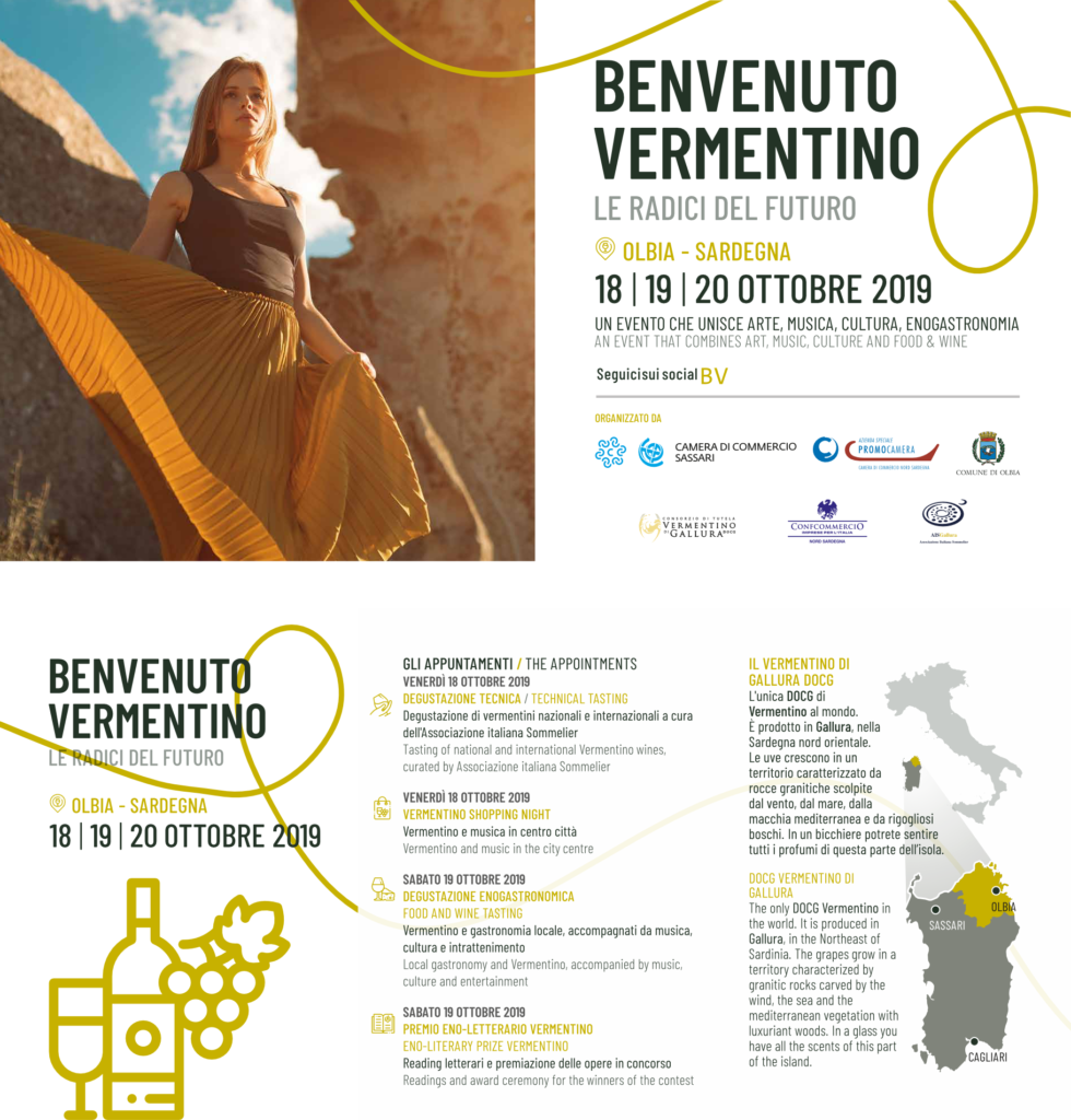 Locandina del Programma Benvenuto Vermentino 2019